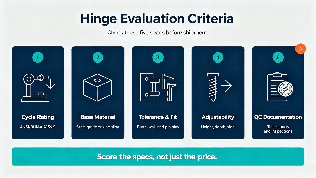 Why Do Cheap Hinges Fail? What Specs to Check